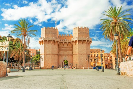 Les tours des Serranos marquent l'entrée dans la vieille ville de Valence